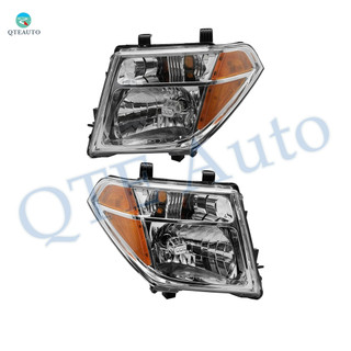 Pair of 2 Front Left-Right Headlights Assembly For 2005-2008 Nissan Frontier