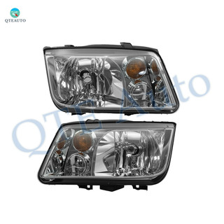 Pair of 2 Front Left-Right Headlights Assembly For 2002-2005 Volkswagen Jetta
