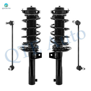 Set of 4 Front Sway Bar Link-Quick Complete Strut-Coil Spring Assembly For 2012-2018 Volkswagen Passat