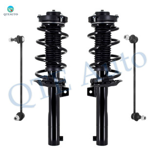 Set of 4 Front Sway Bar Link-Quick Complete Strut-Coil Spring Assembly For 2015-2018 Audi Q3 Quattro