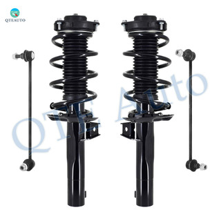 Set of 4 Front Sway Bar Link-Quick Complete Strut-Coil Spring Assembly For 2007-2011 Volkswagen EOS