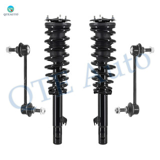 Set of 4 Front Sway Bar Link-Quick Complete Strut-Coil Spring Assembly For 2009 Lincoln MKZ FWD