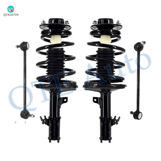 Set of 4 Front Sway Bar Link-Quick Complete Strut-Coil Spring Assembly For 1999-2003 Toyota Solara V6