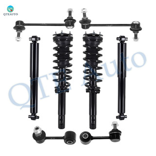 Set of 8 Front Sway Bar Link-Quick Complete Strut-Coil Spring Assembly-Rear Sway Bar Link-Shock Absorber For 2010-2012 Ford Fusion