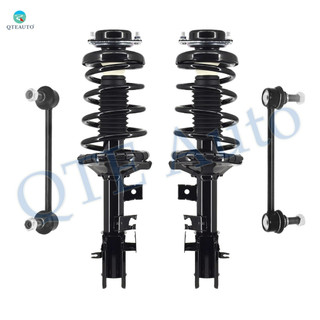 Set of 4 Front Sway Bar Link-Quick Complete Strut-Coil Spring Assembly For 2002-2004 Nissan Pathfinder 4WD