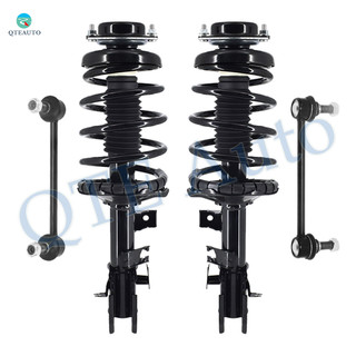 Set of 4 Front Sway Bar Link-Quick Complete Strut-Coil Spring Assembly For 2002-2004 Nissan Pathfinder