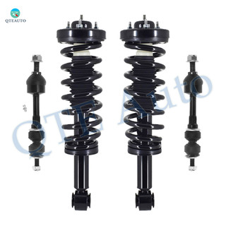 Set of 4 Front Sway Bar Link-Quick Complete Strut-Coil Spring Assembly For 2005-2008 Ford F-150