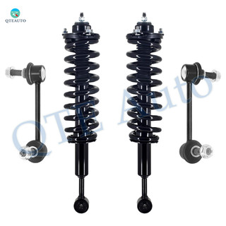 Set of 4 Front Sway Bar Link-Quick Complete Strut-Coil Spring Assembly For 2010-2014 Toyota FJ Cruiser