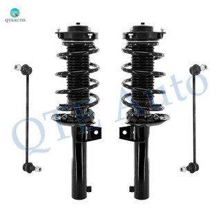 Set of 4 Front Sway Bar Link-Quick Complete Strut-Coil Spring Assembly For 2012-2019 Volkswagen Passat