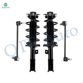 Set of 4 Front Sway Bar Link-Quick Complete Strut-Coil Spring Assembly For 2008-2010 Saturn VUE