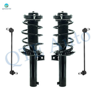 Set of 4 Front Sway Bar Link-Quick Complete Strut-Coil Spring Assembly For 2017 2018 Volkswagen Tiguan Limited