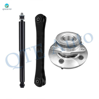 Set of 3 Front Lower Control Arm-Wheel Hub Bearing Assembly-Shock Absorber For 2000 2001 Dodge RAM 1500 2-Wheel ABS