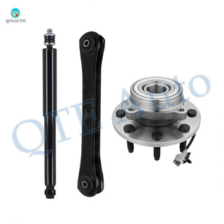 Set of 3 Front Lower Control Arm-Wheel Hub Bearing Assembly-Shock Absorber For 2000-2002 Dodge RAM 2500