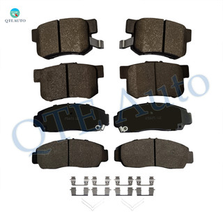Set of 8 Front-Rear Ceramic Brake Pad Compatible With 2003-2007 Honda Accord Direct Replace For 105.09590; 105.05370; 45022SDBA00; 43022SV4G22