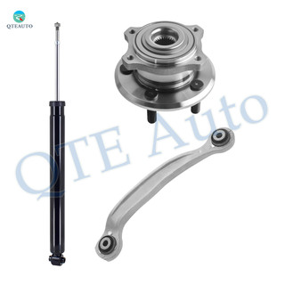 Set of 3 Rear Right Upper Rearward Control Arm-Wheel Hub Bearing Assembly-Shock Absorber For 2007-2009 Dodge Charger AWD