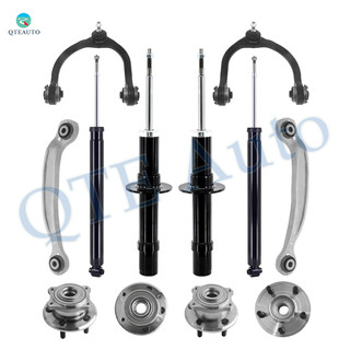 Set 12 Front Upper Control Arm Ball Joint-Wheel Hub Bearing Assembly-Suspension Strut Assembly-Rear Upper Rearward Control Arm-Wheel Hub Bearing Assembly-Shock Absorber For 2005-2008 Dodge Magnum AWD