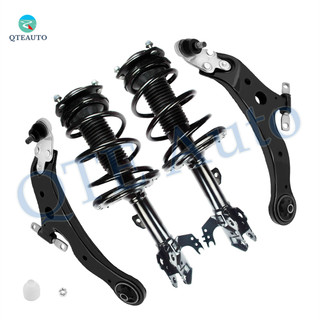 Set of 4 Front Lower Control Arm Ball Joint-Quick Complete Strut-Coil Spring Assembly For 2012-2017 Toyota Camry