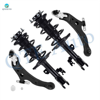 Set of 4 Front Lower Control Arm Ball Joint-Quick Complete Strut-Coil Spring For 2007-2009 Lexus ES350