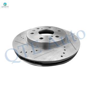 Front Right 330mm Drilled Slotted Brake Disc Rotors For 2010-2014 Cadillac Escalade ESV