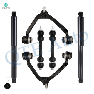 Set of 6 Front Upper Control Arm Ball Joint-Sway Bar Link-Shock Absorber For 1997 1998 Ford F-250