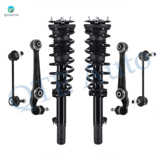 Set of 6 Front Lower Forward Control Arm Ball Joint-Sway Bar Link-Quick Complete Strut-Coil Spring Assembly For 2006 2007 Mercury Milan FWD