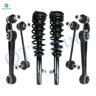 Set of 6 Front Lower Forward Control Arm Ball Joint-Sway Bar Link-Quick Complete Strut-Coil Spring Assembly For 2006 2007 Mercury Milan