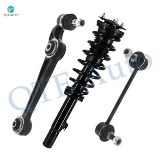 Set of 3 Front Left Lower Forward Control Arm Ball Joint-Sway Bar Link-Quick Complete Strut-Coil Spring Assembly For 2006 2007 Mercury Milan FWD