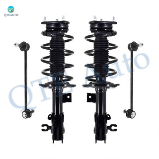 Set of 4 Front Sway Bar Link-Quick Complete Strut-Coil Spring Assembly For 2014-2017 Mazda 6
