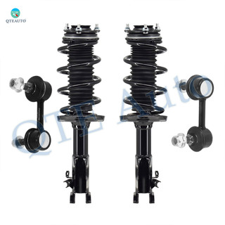 Set of 4 Front Sway Bar Link-Quick Complete Strut-Coil Spring Assembly For 2006-2011 Honda Civic L4 1.8L