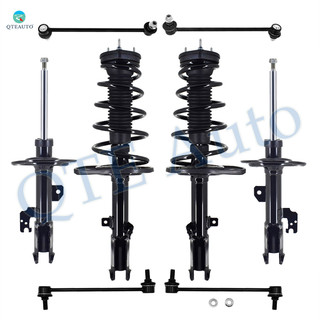 Set of 8 Front Sway Bar Link-Suspension Strut Assembly-Rear Sway Bar Link-Quick Complete Strut-Coil Spring Assembly For 2008-2010 Toyota Avalon