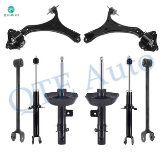 Set of 8 Front Lower Control Arm-Suspension Strut Assembly-Rear Lower Rearward Control Arm-Suspension Strut Assembly For 2013-2017 Honda Accord