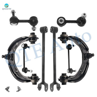Set of 8 Front Upper Control Arm Ball Joint-Sway Bar Link-Rear Lower Rearward Control Arm-Sway Bar Link For 2009-2014 Acura TSX