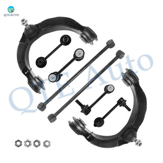 Set of 8 Front Upper Control Arm Ball Joint-Sway Bar Link-Rear Lower Rearward Control Arm-Sway Bar Link For 2011-2015 Dodge Durango Non-Adjustable