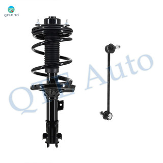 Front Left Sway Bar Link-Quick Complete Strut-Coil Spring Assembly For 2004-2011 Mitsubishi Galant