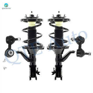 Set of 4 Front Sway Bar Link-Quick Complete Strut-Coil Spring Assembly For 2002-2004 Acura RSX