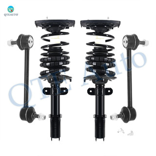 Set of 4 Rear Sway Bar Link-Quick Complete Strut-Coil Spring Assembly For 2000-2003 Chevrolet Impala