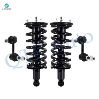 Set of 4 Front Sway Bar Link-Quick Complete Strut-Coil Spring Assembly For 2004 Nissan Pathfinder Armada