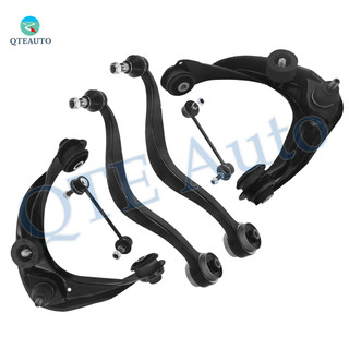 Set of 6 Front Upper-Lower Rearward Control Arm Ball Joint-Sway Bar Link For 2006-2009 Mercury Milan