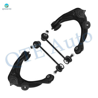 Set of 4 Front Upper Control Arm Ball Joint-Sway Bar Link For 2006-2009 Mercury Milan