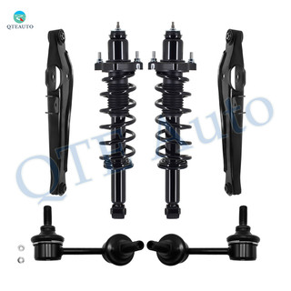 Set of 6 Rear Lower Control Arm-Sway Bar Link-Quick Complete Strut-Coil Spring Assembly For 2007-2009 Jeep Patriot