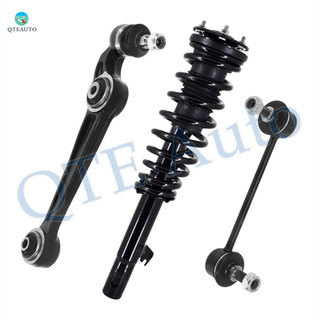 Set of 3 Front Left Lower Forward Control Arm Ball Joint-Sway Bar Link-Quick Complete Strut-Coil Spring Assembly For 2003-2007 Mazda 6