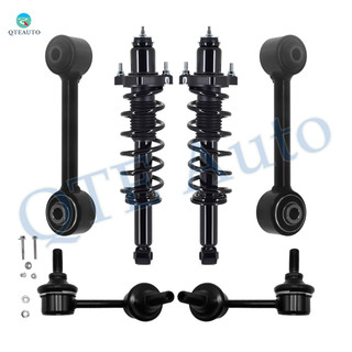 Set of 6 Rear Lower Forward Control Arm-Sway Bar Link-Quick Complete Strut-Coil Spring Assembly For 2007-2009 Jeep Compass