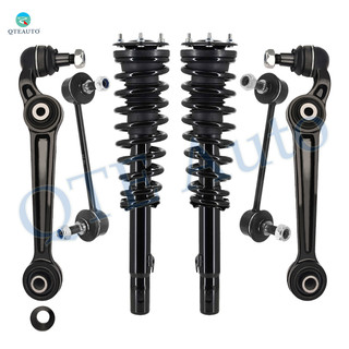 Set of 6 Front Lower Forward Control Arm Ball Joint-Sway Bar Link-Quick Complete Strut-Coil Spring Assembly For 2008 Mazda 6 S