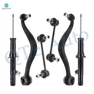 Set of 6 Front Lower Rearward Control Arm Ball Joint-Sway Bar Link-Suspension Strut Assembly For 2003-2008 Mazda 6
