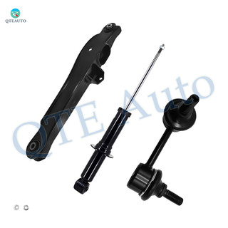 Set of 3 Rear Lower Rearward Control Arm-Sway Bar Link-Suspension Strut Assembly For 2007-2009 Dodge Caliber