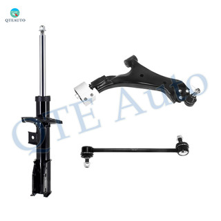 Set of 3 Front Right Lower Control Arm Ball Joint-Sway Bar Link-Suspension Strut Assembly For 2008-2010 Saturn VUE