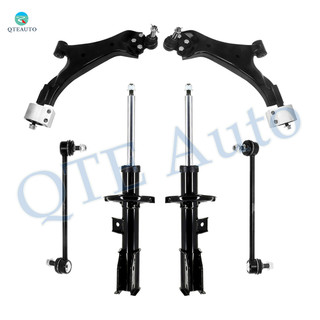 Set of 6 Front Lower Control Arm Ball Joint-Sway Bar Link-Suspension Strut Assembly For 2010-2017 GMC Terrain w/ 19" Wheels