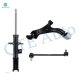 Set of 3 Front Left Lower Control Arm Ball Joint-Sway Bar Link-Suspension Strut Assembly For 2010-2017 Chevrolet Equinox