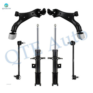 Set of 6 Front Lower Control Arm Ball Joint-Sway Bar Link-Suspension Strut Assembly For 2010-2017 Chevrolet Equinox