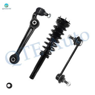 Set of 3 Front Lower Forward Control Arm Ball Joint-Sway Bar Link-Quick Complete Strut-Coil Spring Assembly For 2010-2012 Ford Fusion L4